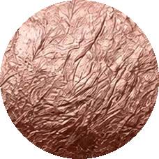 Rose gold foil finish